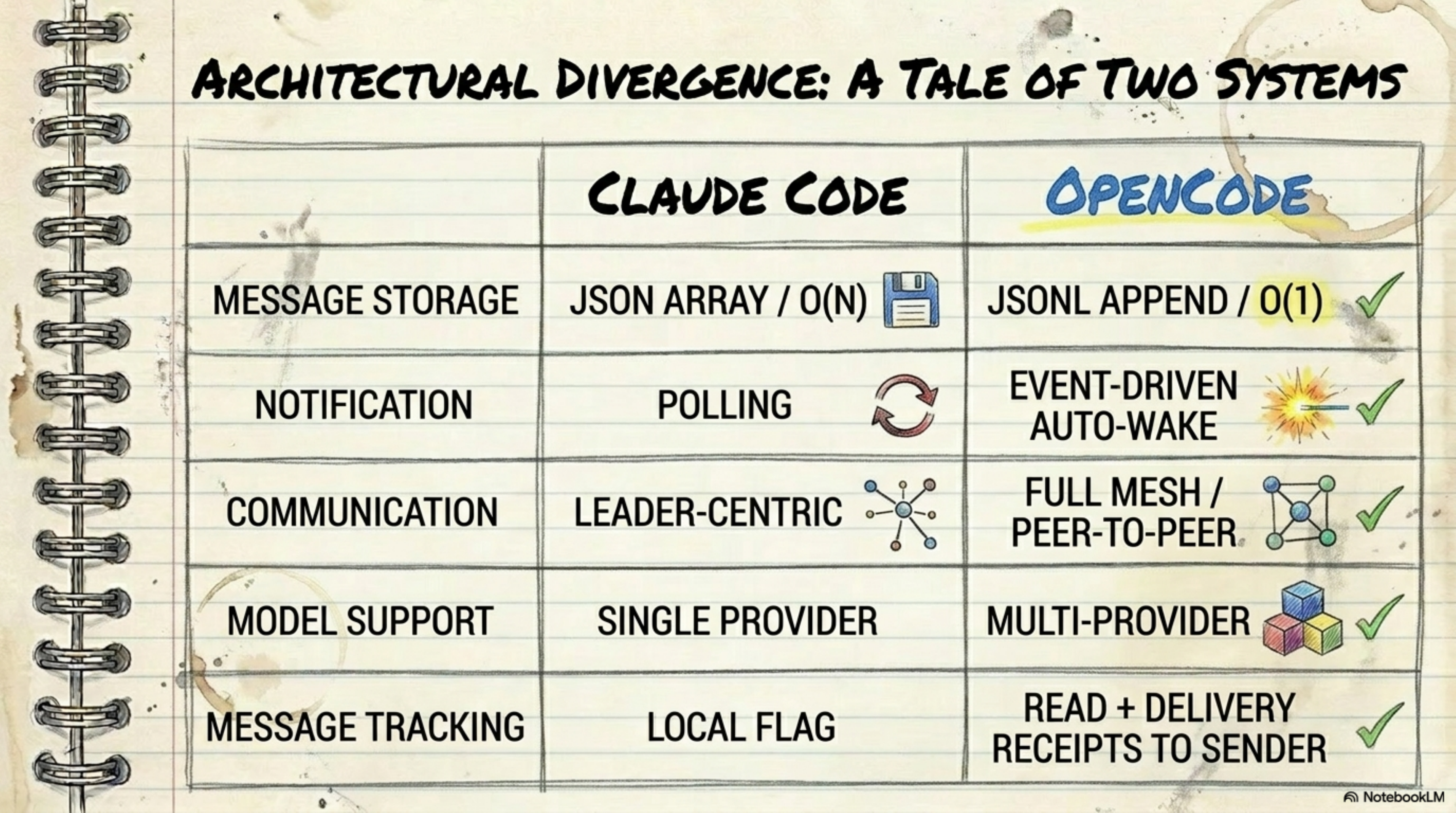 Architectural Divergence — OpenCode vs Claude Code