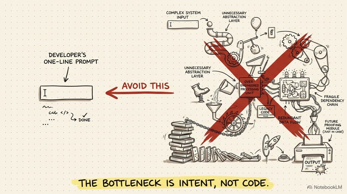 The bottleneck is intent, not code