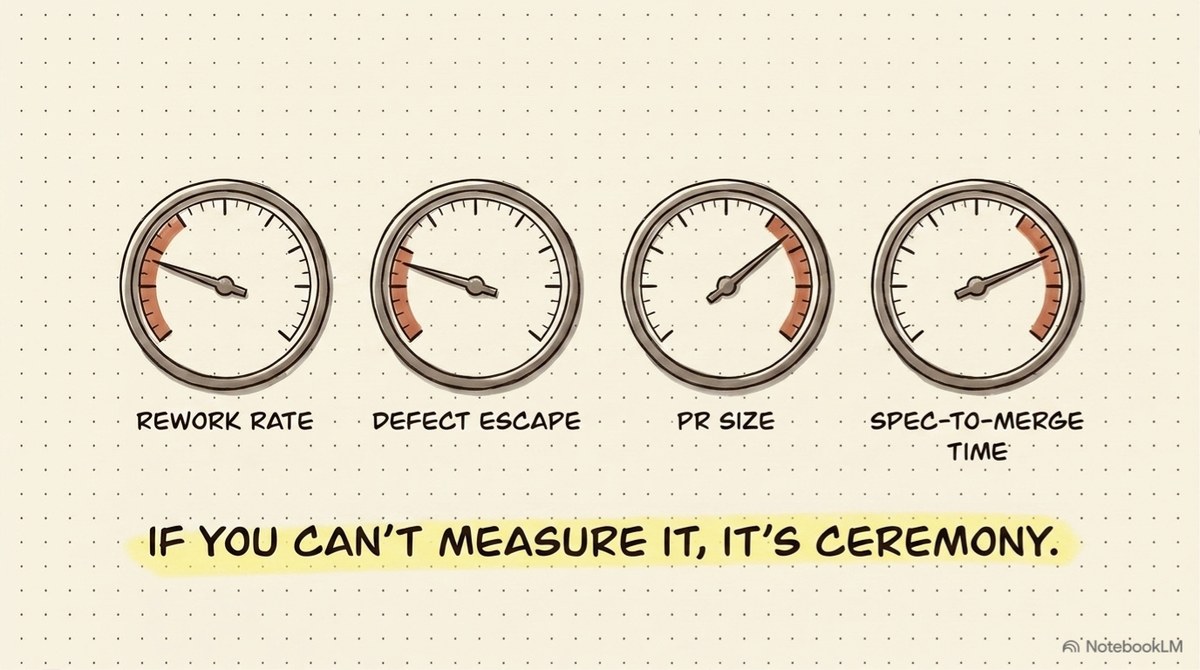 If you can't measure it, it's ceremony