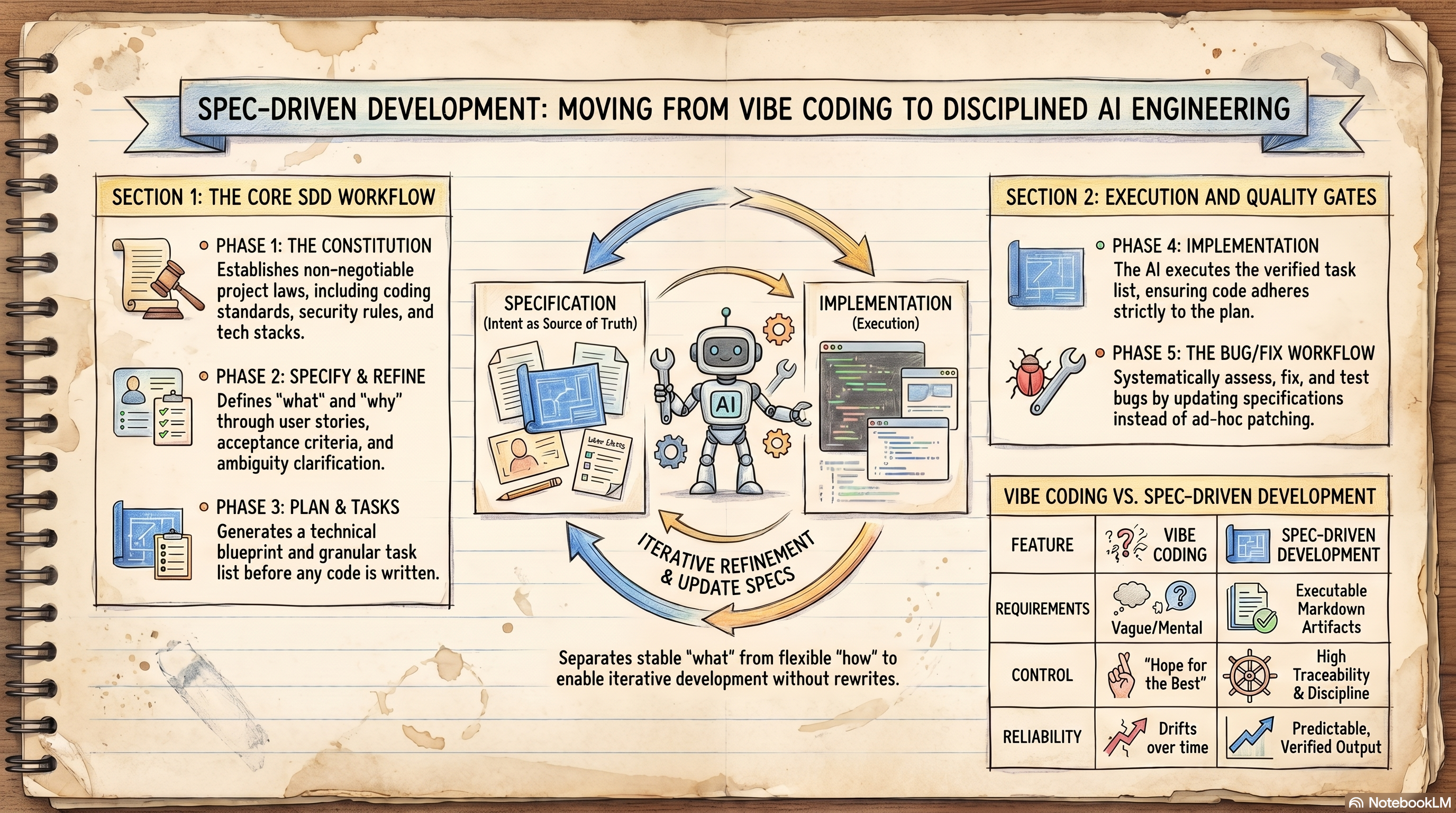 Spec-Driven AI Development Guide — Full Infographic